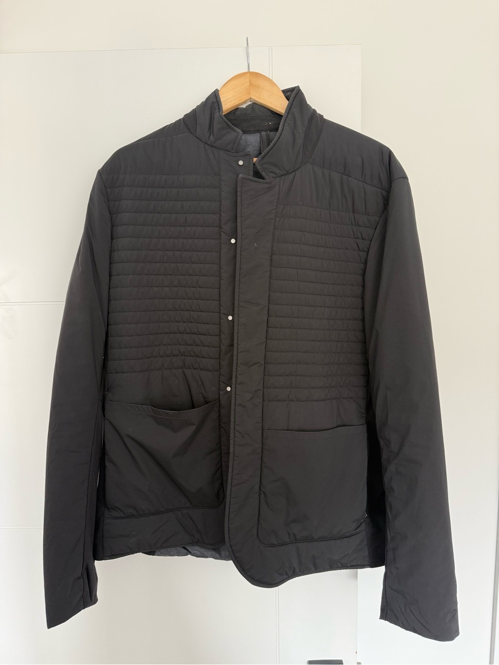 lululemon athletica Quilted Snap-Front Black Jacket